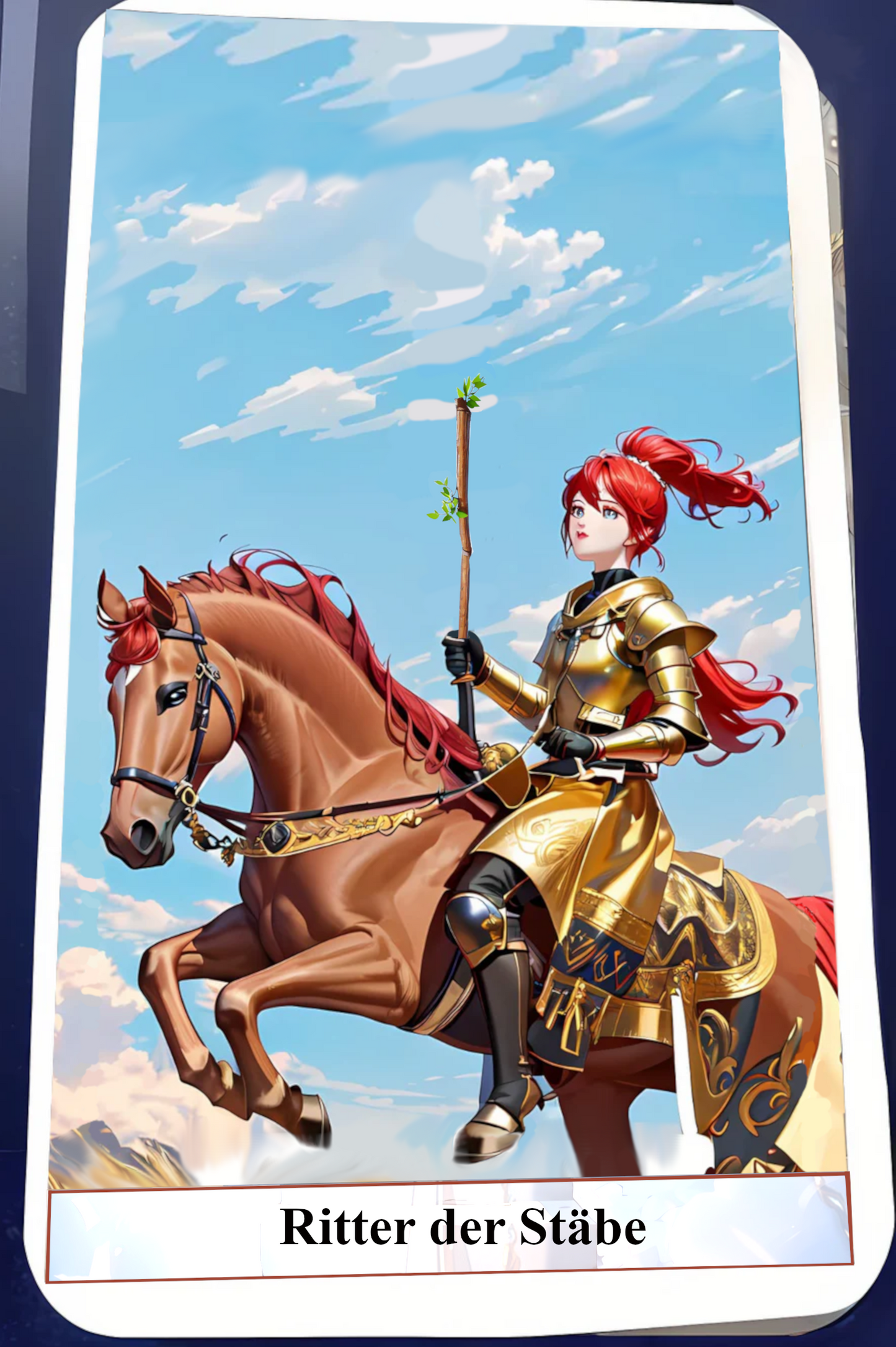 Kartendeck Tarot Anime Stäbe