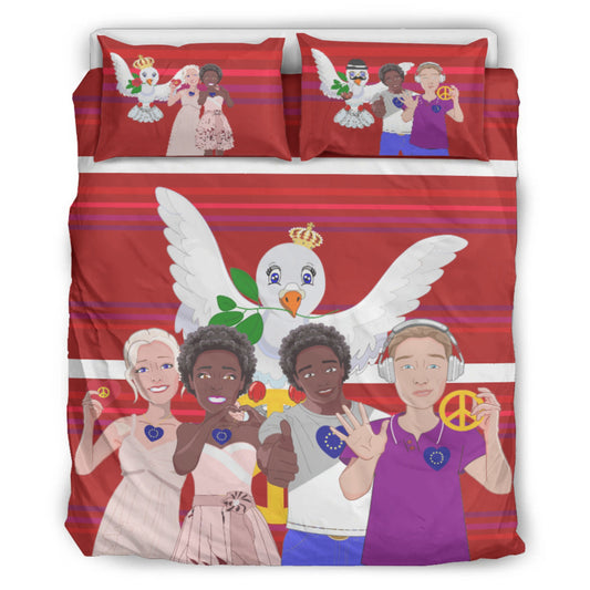 Bed Line GLOBAL FREEDOM UNITED©  Anti Racism & Fascism Red