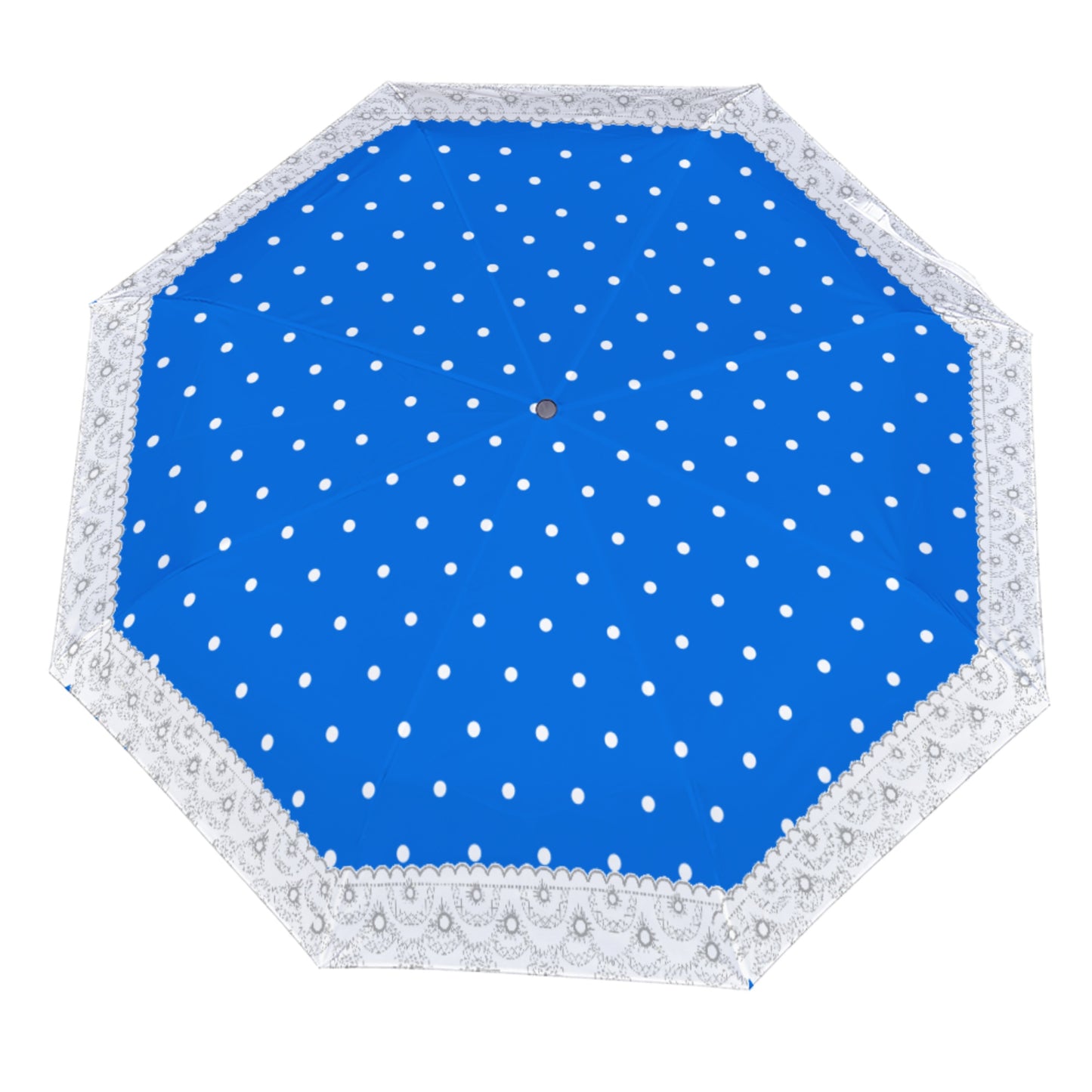 Umbrella GLOBAL FREEDOM UNITED© White Dots Blue