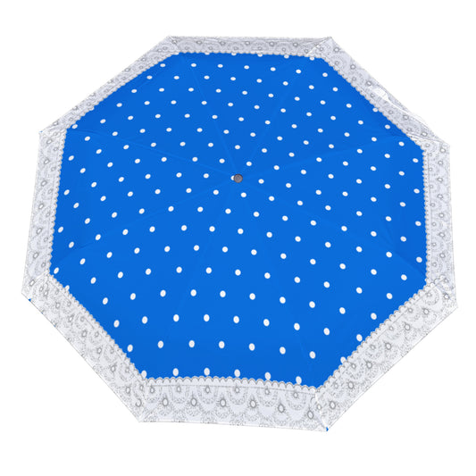 Umbrella GLOBAL FREEDOM UNITED© White Dots Blue