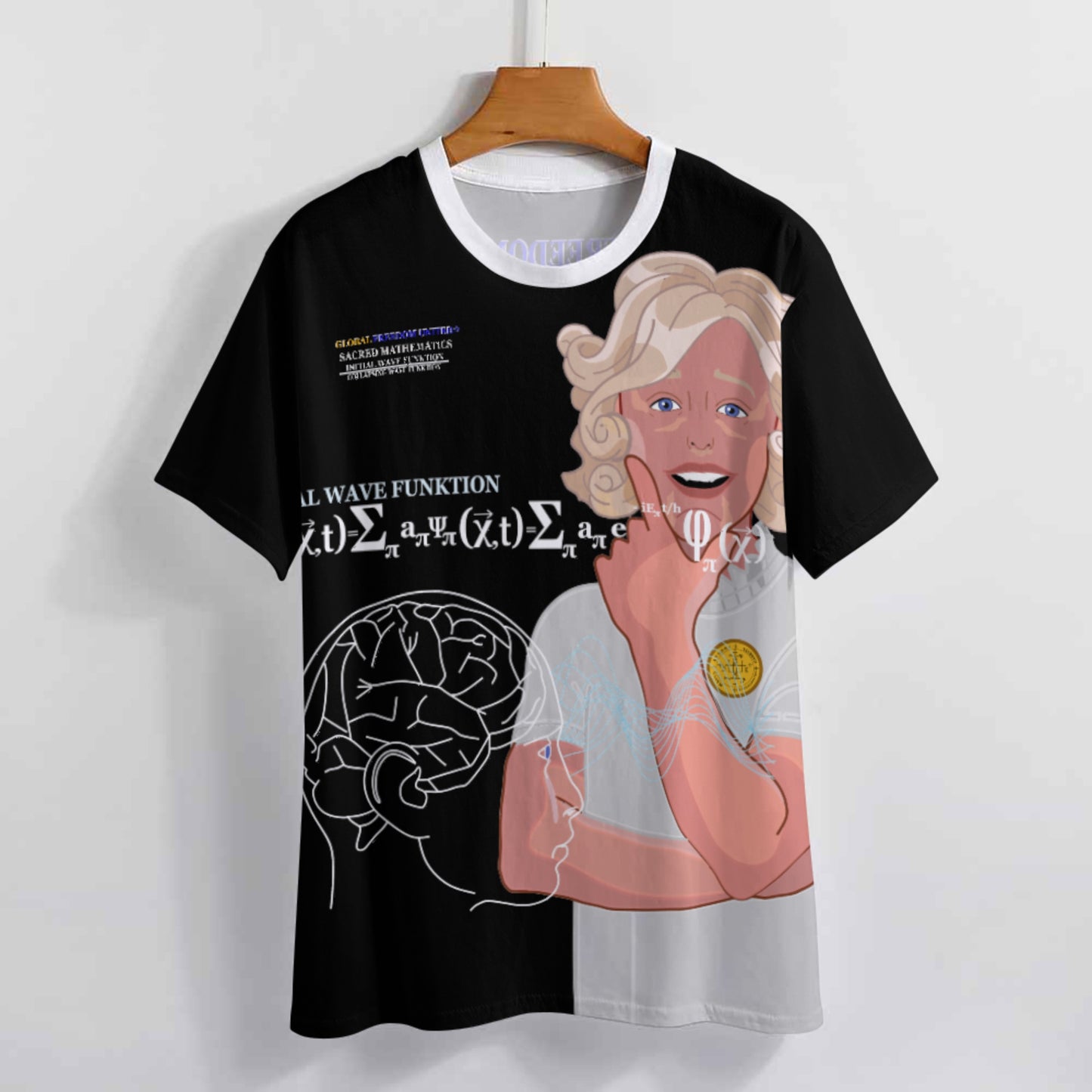Women´s T-shirt Global Freedom United© Sacred Mathematics Wave Function