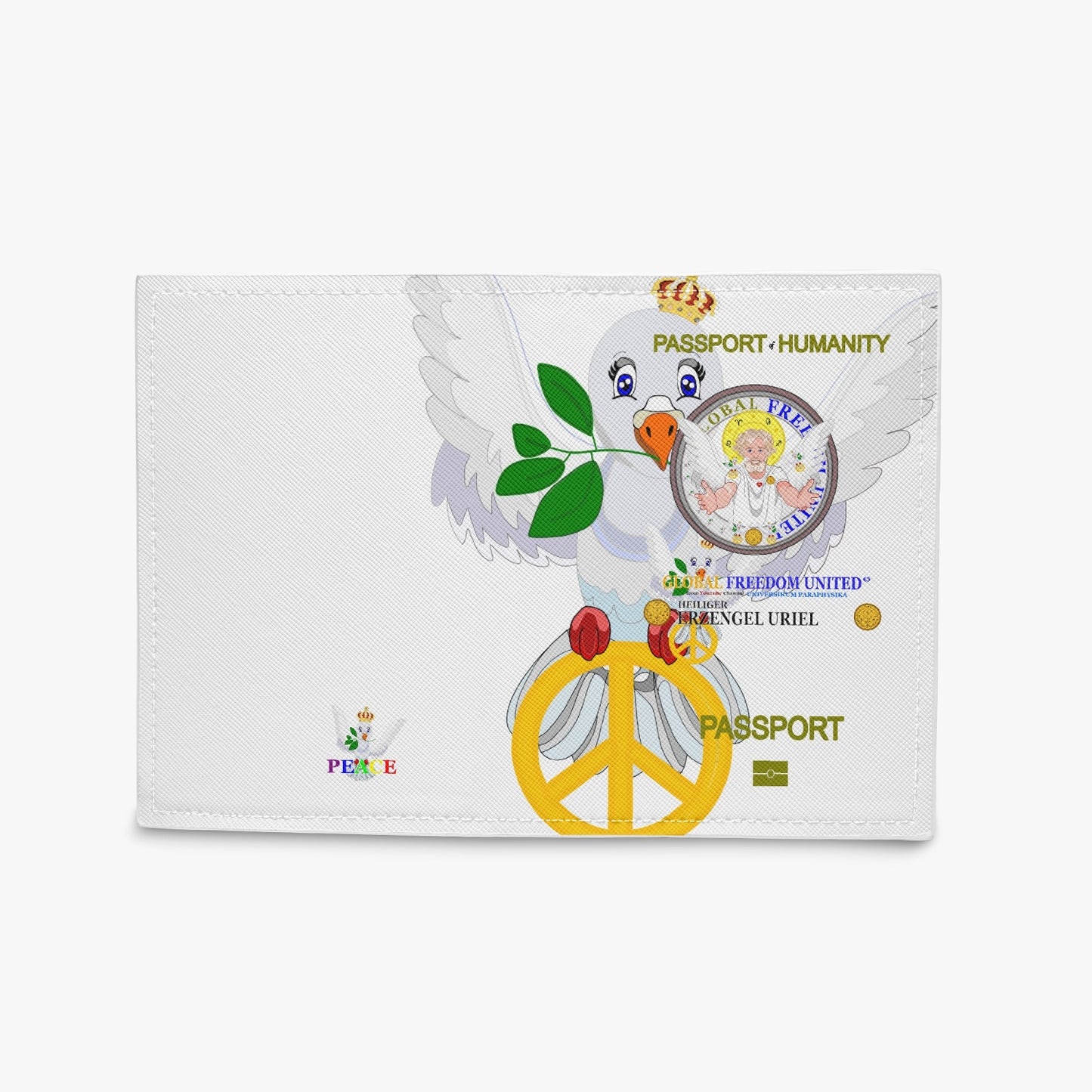 Passport Cover GLOBAL FREEDOM UNITED© ARCHANGEL URIEL GERMAN  SPIRITUEL PROTECTION