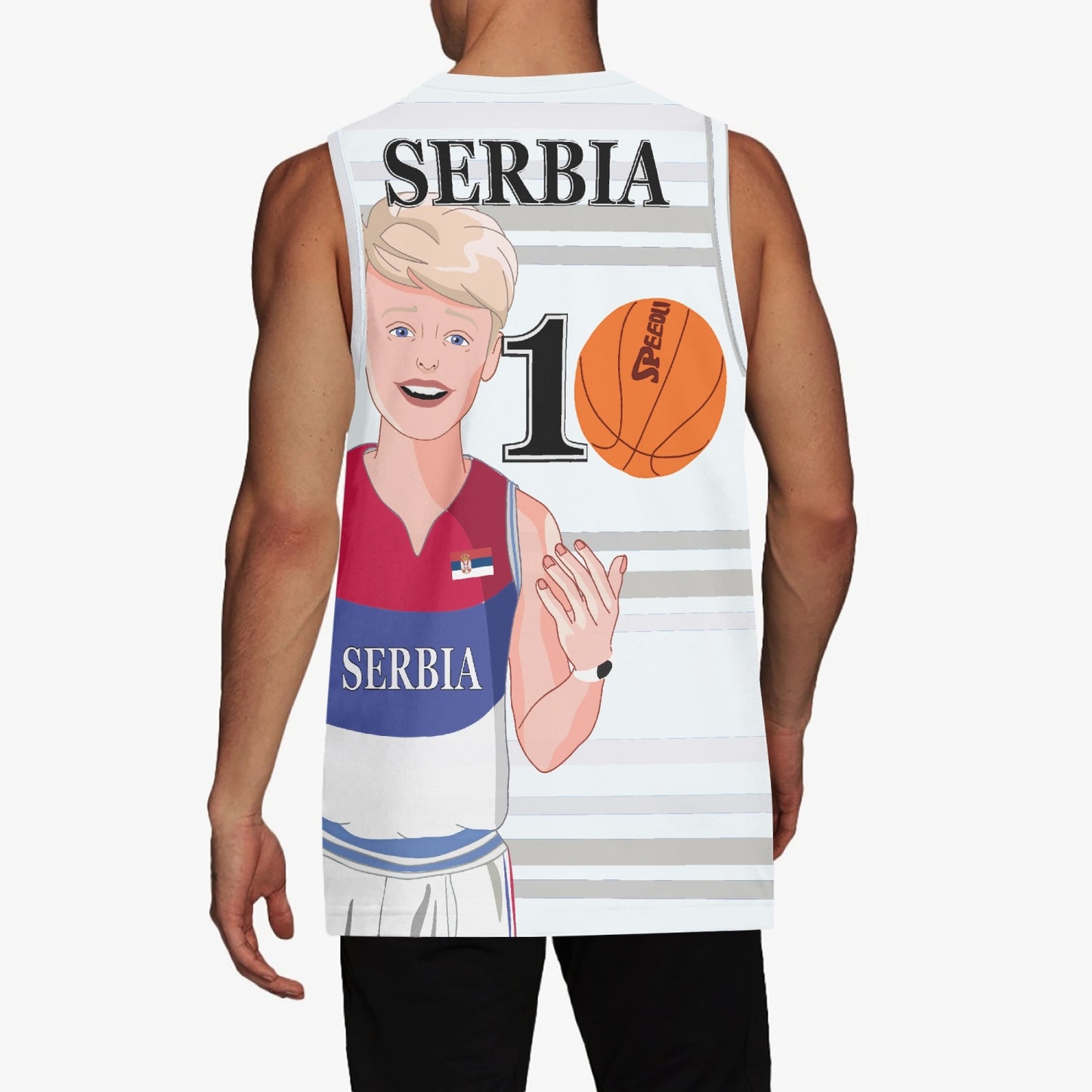 Basketball Jersey GLOBAL FREEDOM UNITED COUPLE EDITION SERBIA MEN V2 1