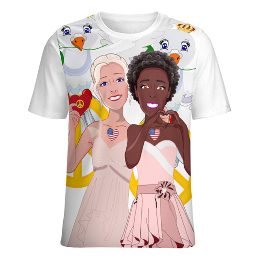 Women´s T-shirt 2 GLOBAL FREEDOM UNITED© Women Anti Racism & Fascism USA Big