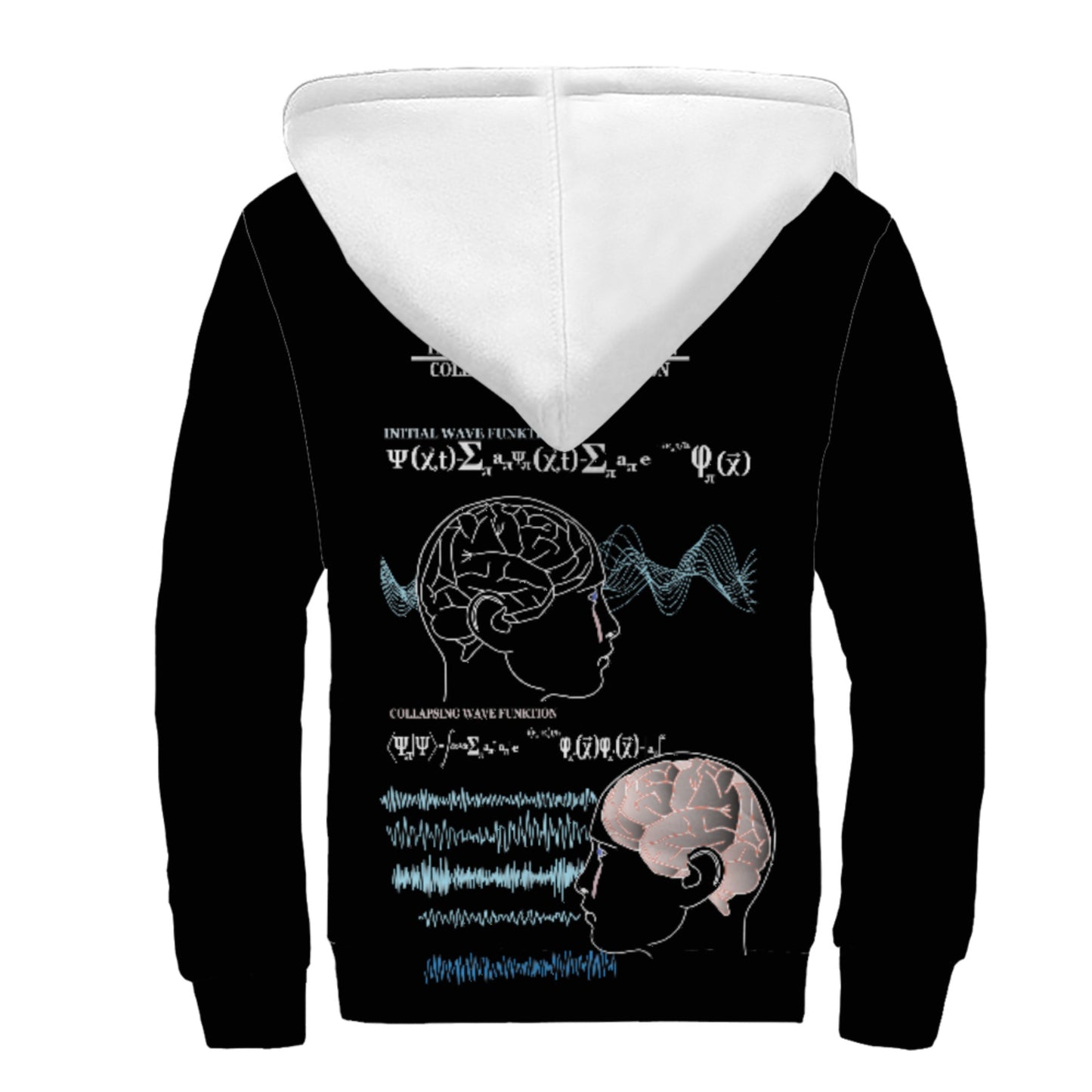 Plush Hoodie Global Freedom United© Sacred Mathematics Wave Function