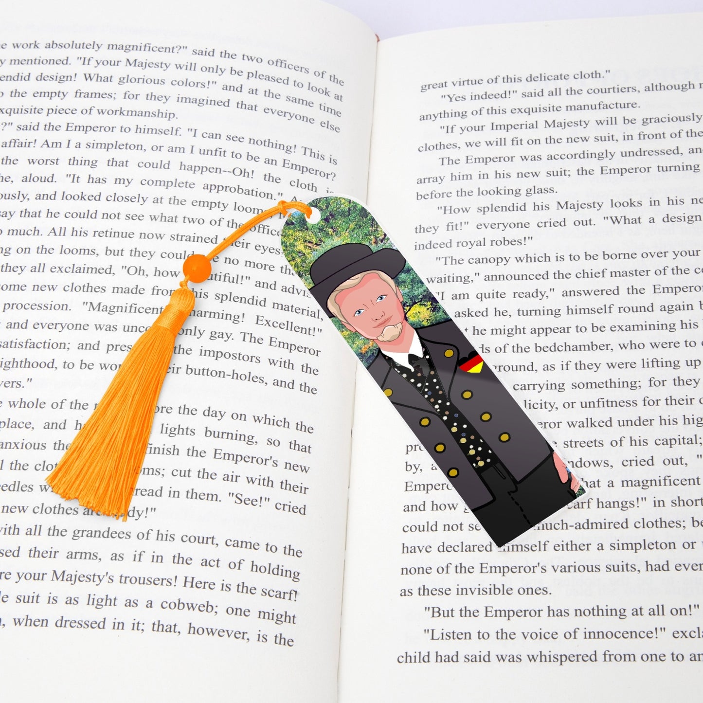 Acrylic Bookmark - Semicircle GLOBAL FREEDOM UNITED© GERMAN BOY