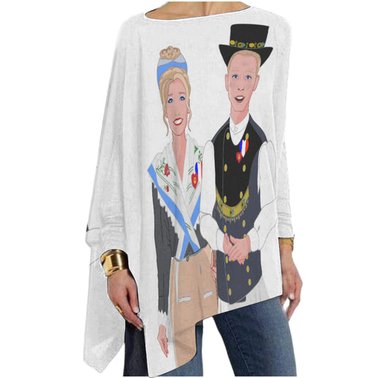 Pullover Long Sleeve T-shirt Global Freedom United© Couple French