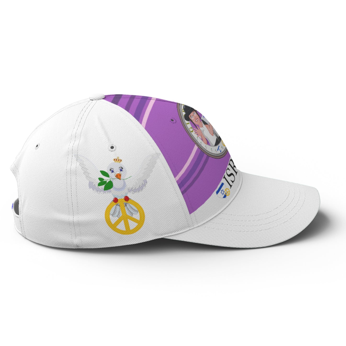 Basketball Cap GLOBAL FREEDOM UNITED© Couple Israel Lilac