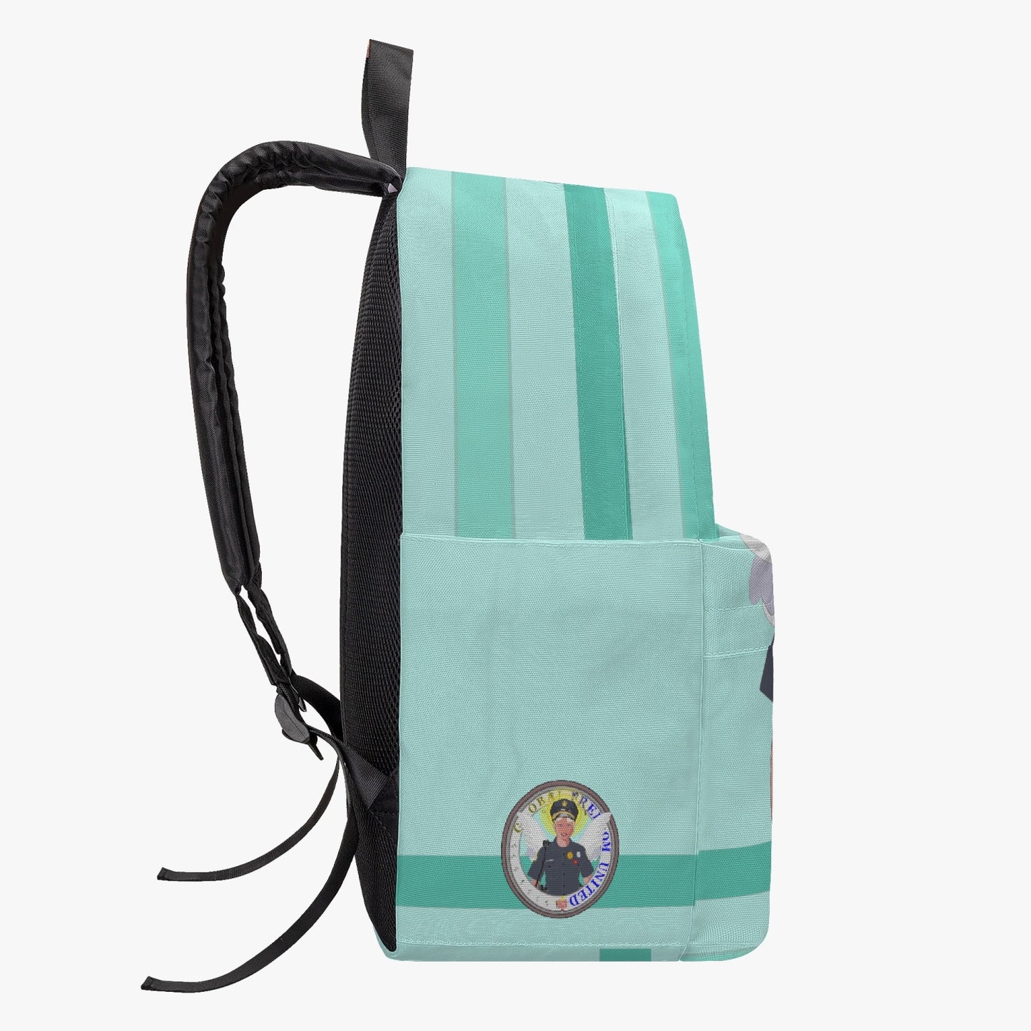 GLOBAL FREEDOM UNITED© Archangel Michael as Policemen English Light Green - All-over-print Canvas Backpack