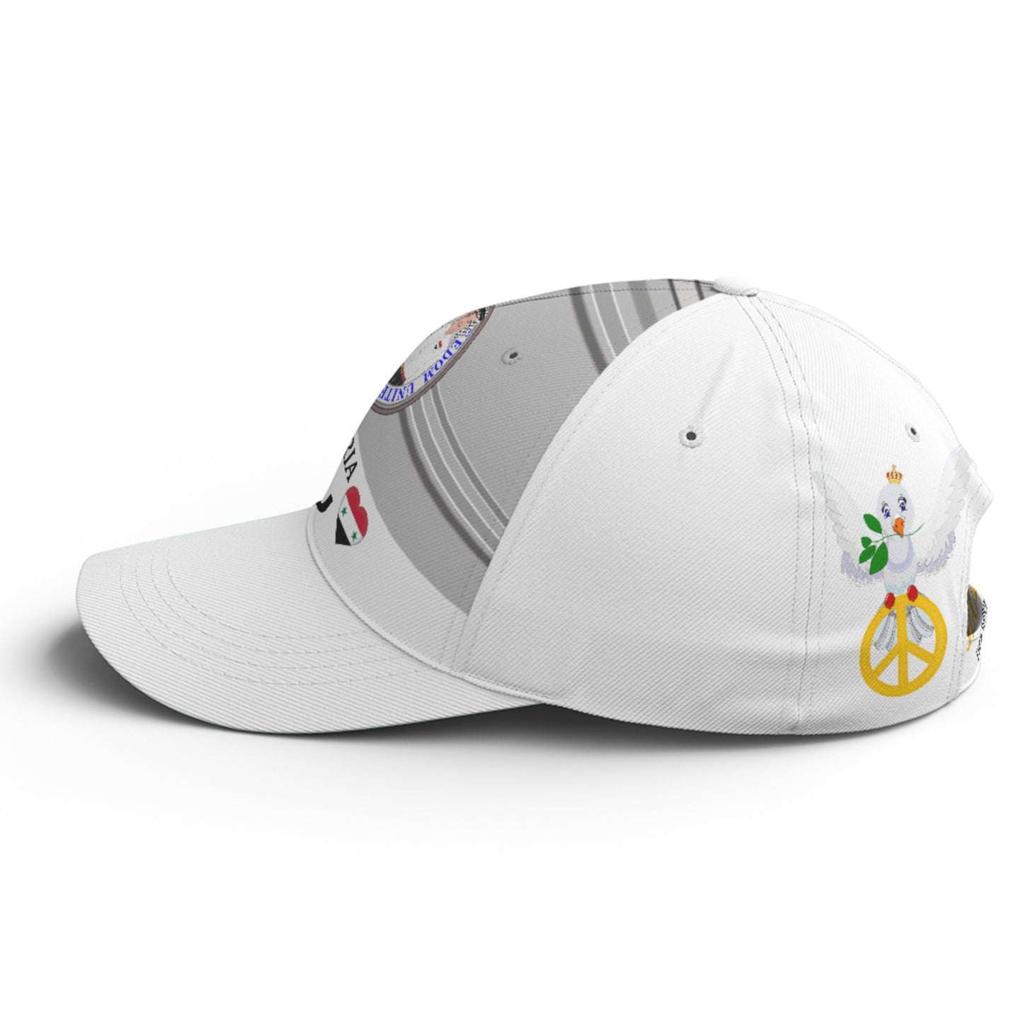 Basketball Cap GLOBAL FREEDOM UNITED© Couple Syria Grey