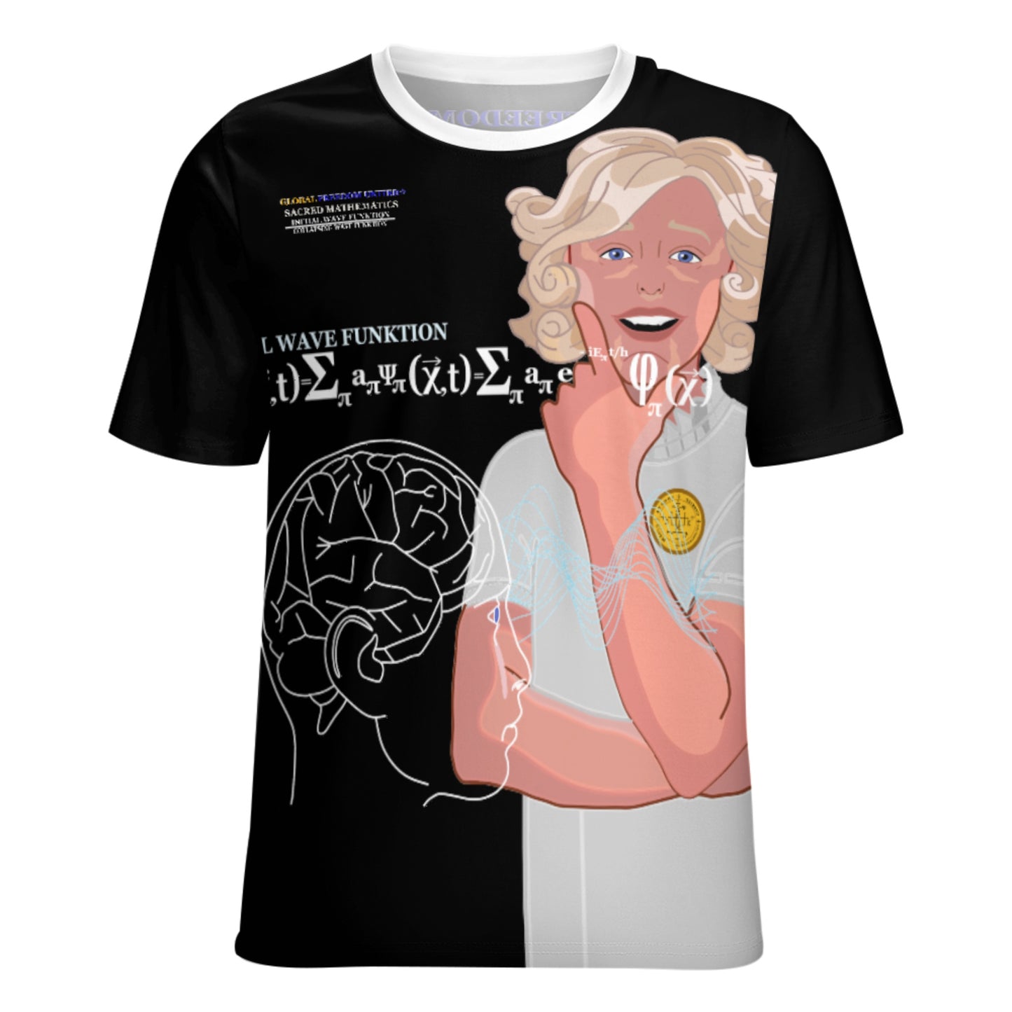 Women´s T-shirt Global Freedom United© Sacred Mathematics Wave Function