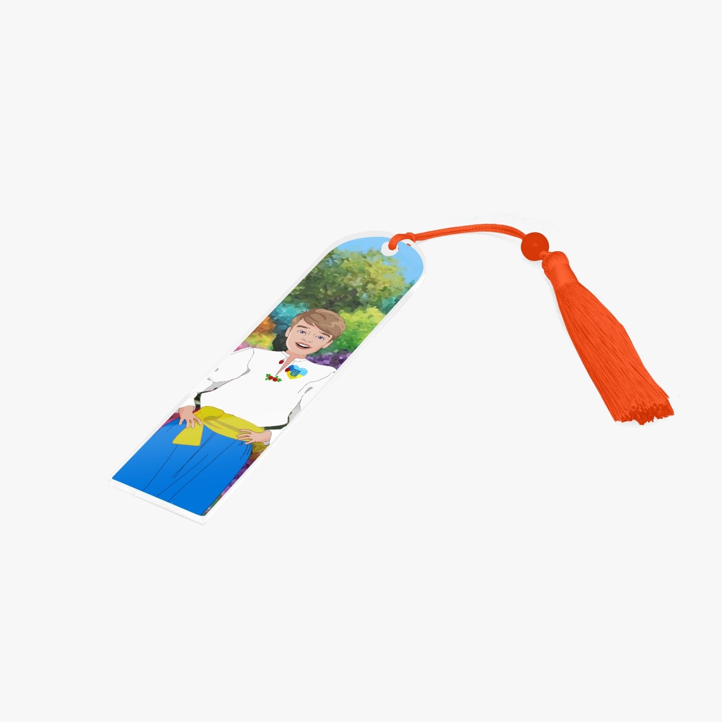 Acrylic Bookmark - Semicircle GLOBAL FREEDOM UNITED© UKRAIN BOY