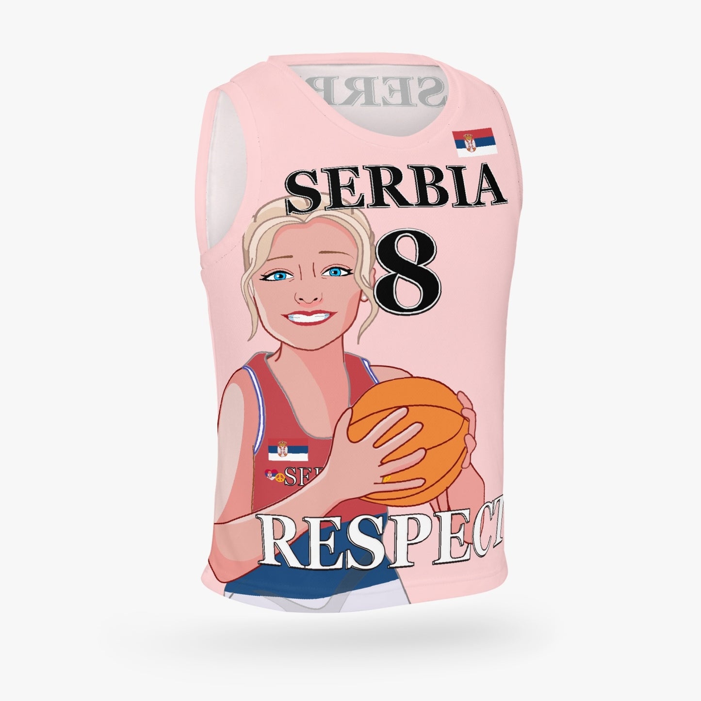 Kids Basketball Jersey GLOBAL FREEDOM UNITED GIRLS SERBIA 8