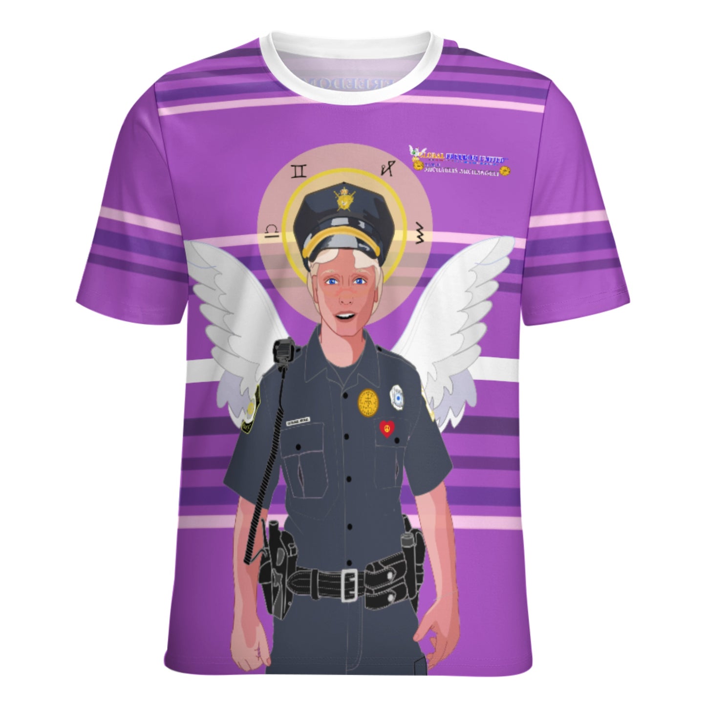Women´s T-shirt  Global Freedom United© Archangel Michael In Latin V4 Lilac
