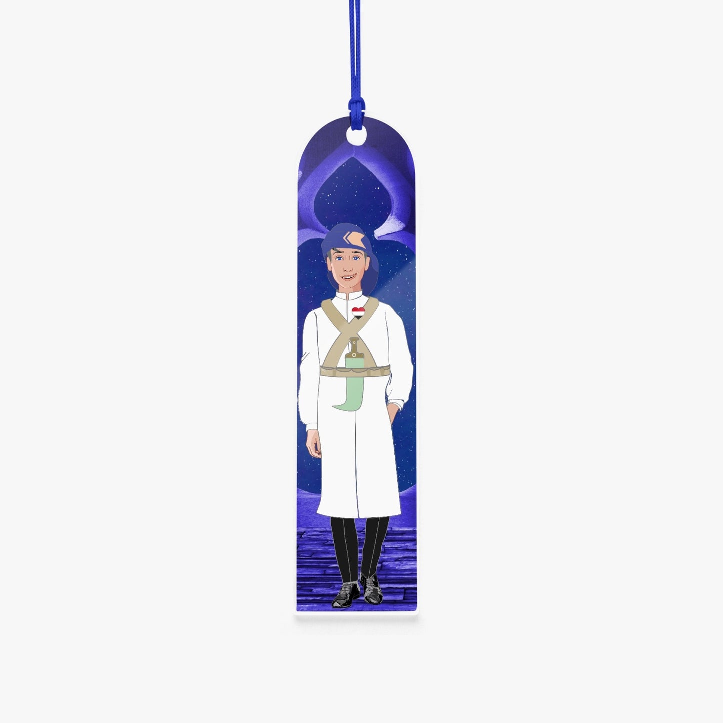 Acrylic Bookmark - Semicircle GLOBAL FREEDOM UNITED© YEMEN BOY