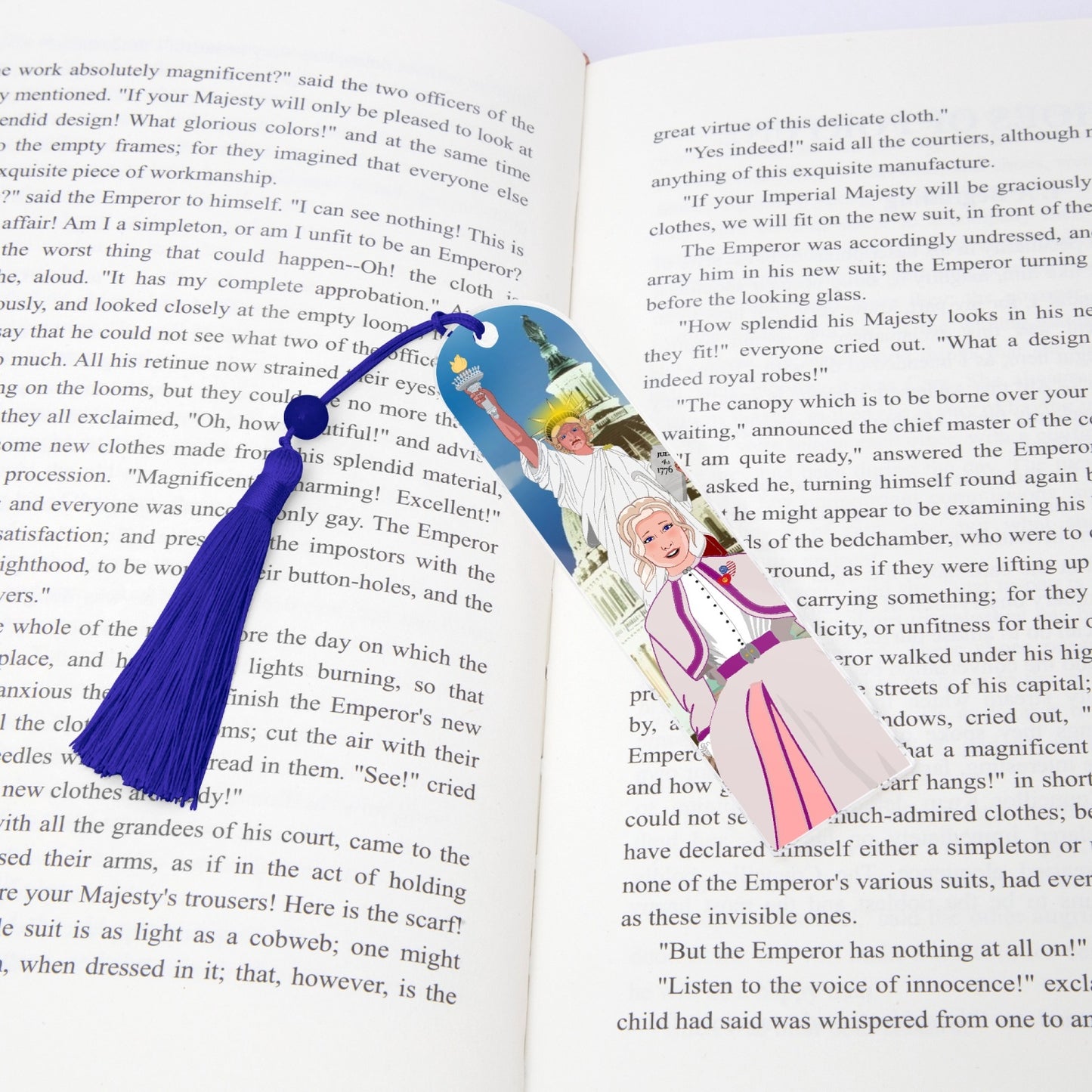 Acrylic Bookmark - Semicircle GLOBAL FREEDOM UNITED© USA GIRL V3