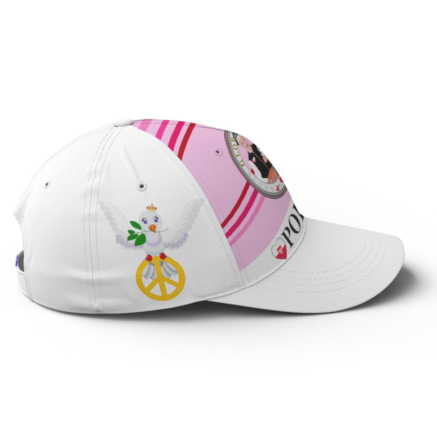 Basketball Cap GLOBAL FREEDOM UNITED© Couple Poland Pink1