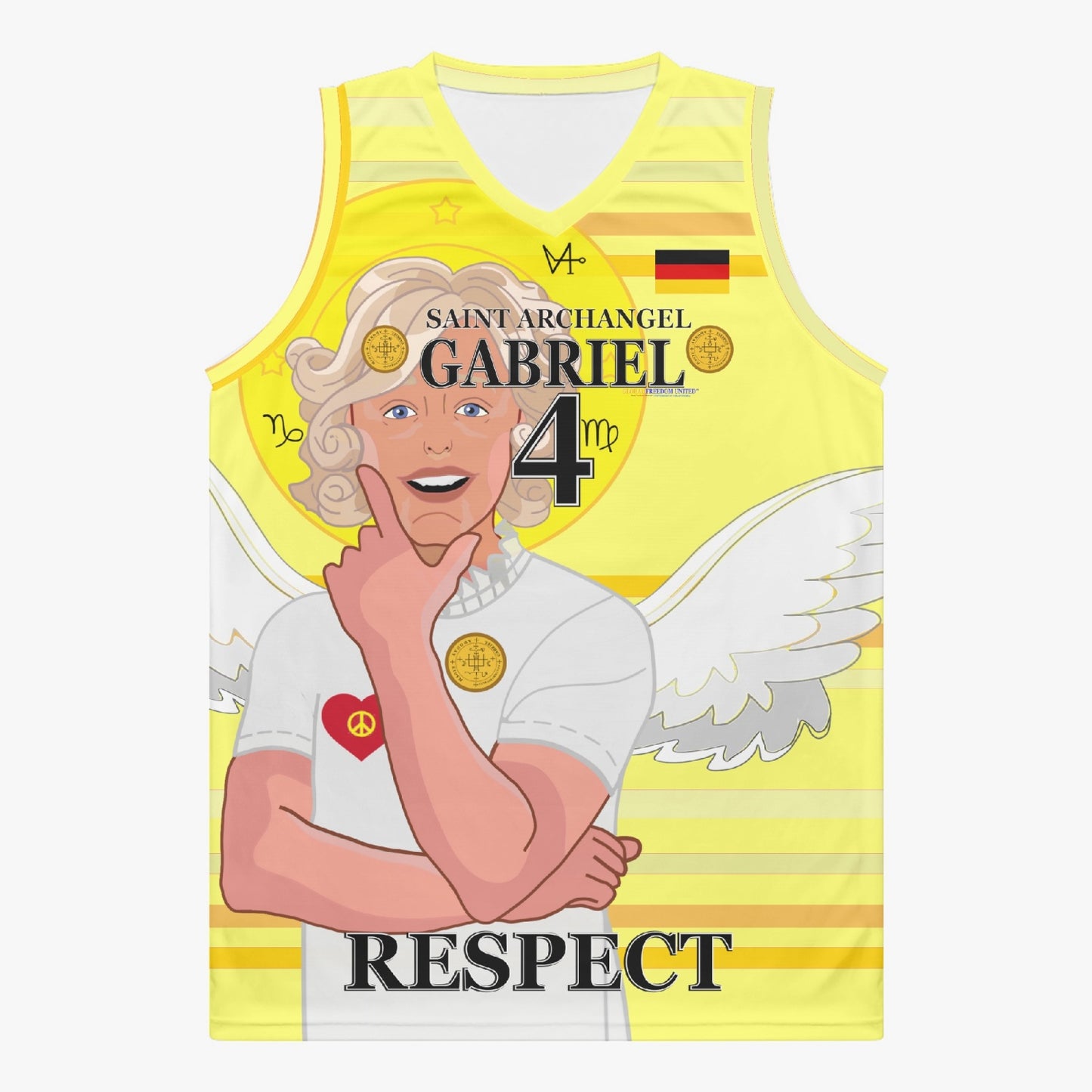 Basketball Jersey GLOBAL FREEDOM UNITED ARCHANGEL GABRIEL GERMANY 4
