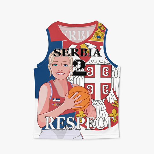 Kids Basketball Jersey GLOBAL FREEDOM UNITED GIRLS SERBIA V2 2