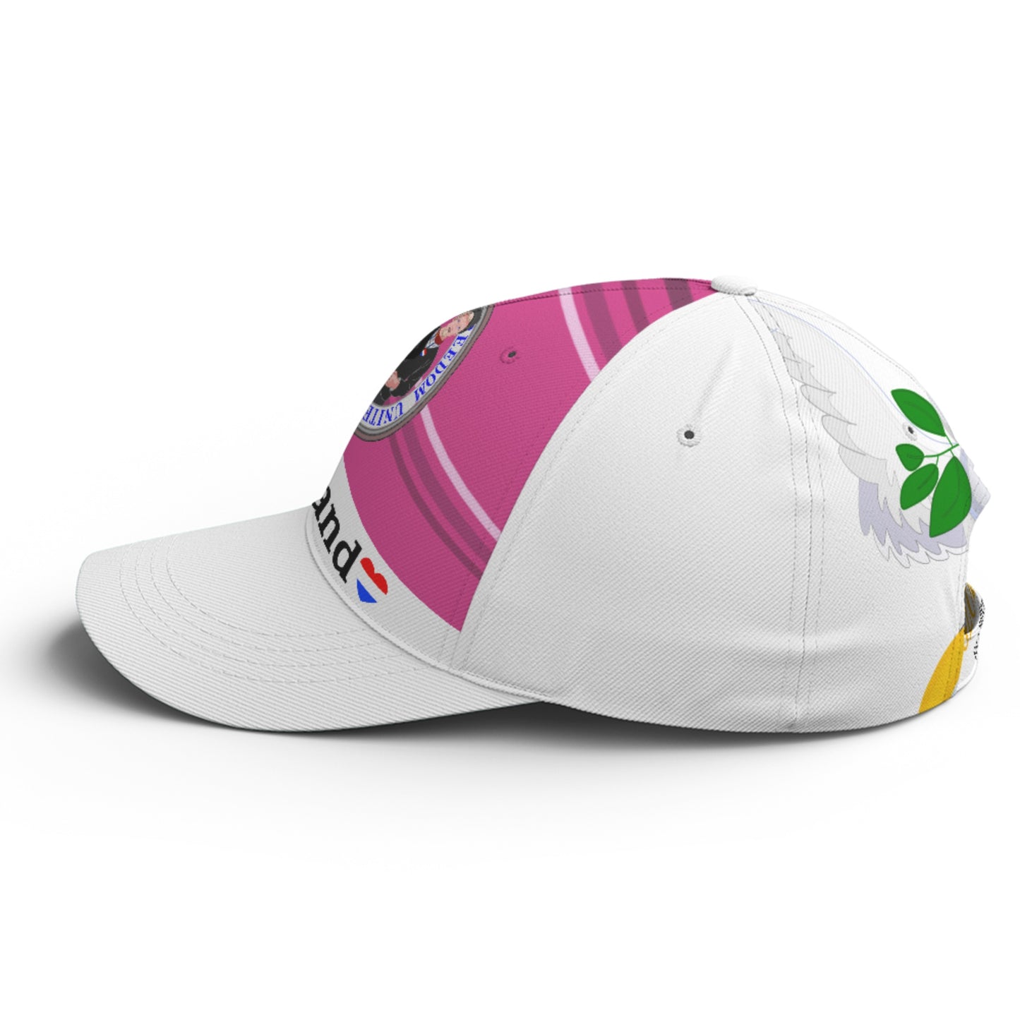 Basketball Cap GLOBAL FREEDOM UNITED© Couple Nederland Pink2