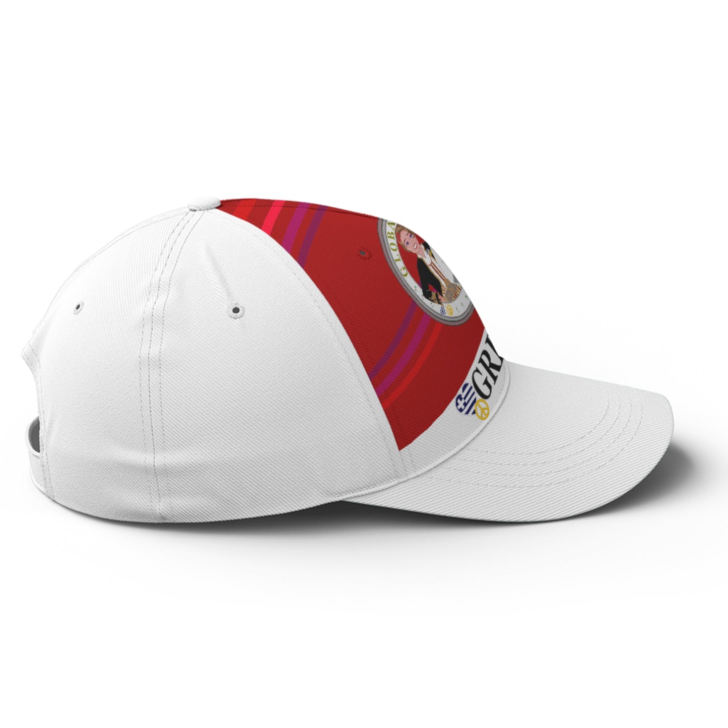 Basketball Cap GLOBAL FREEDOM UNITED© Couple Greece Red