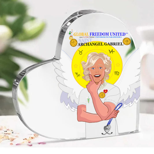 Acryl Heart GLOBAL FREEDOM UNITED©  Archangel Gabriel English