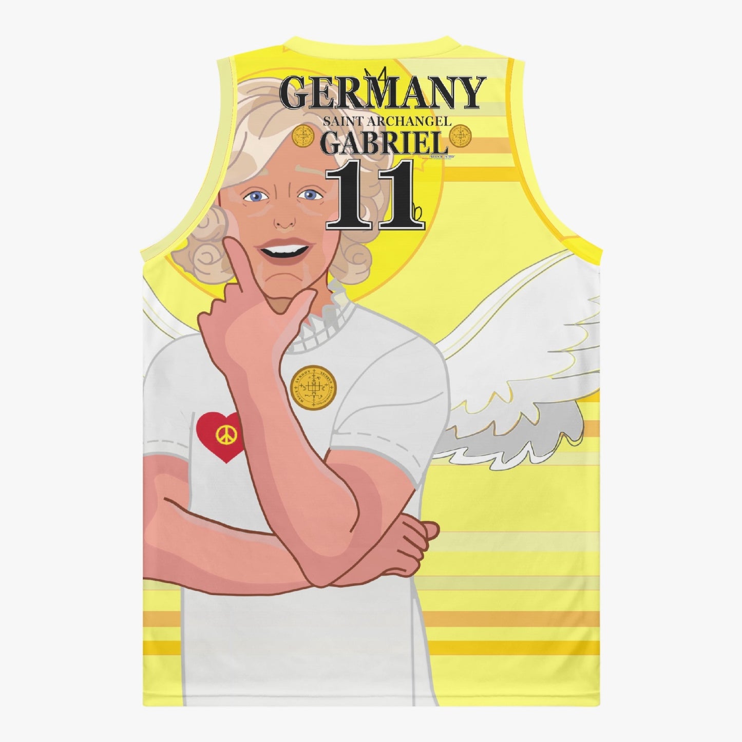 Basketball Jersey GLOBAL FREEDOM UNITED ARCHANGEL GABRIEL GERMANY 11