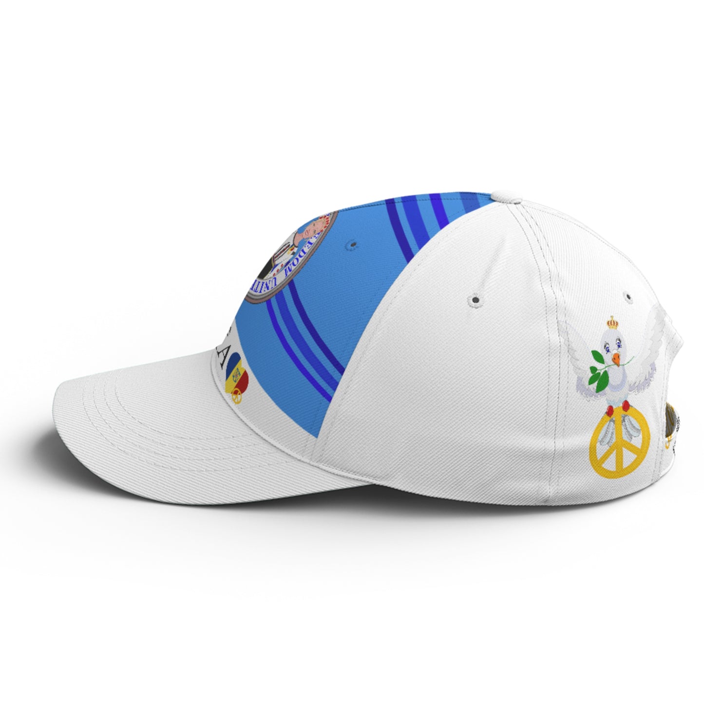 Basketball Cap GLOBAL FREEDOM UNITED© Couple Romania Deep Blue