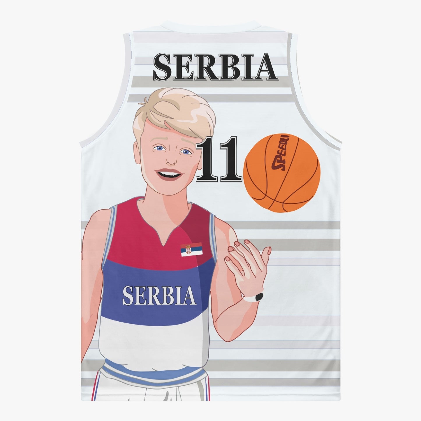 Basketball Jersey GLOBAL FREEDOM UNITED COUPLE EDITION SERBIA MEN V2 11