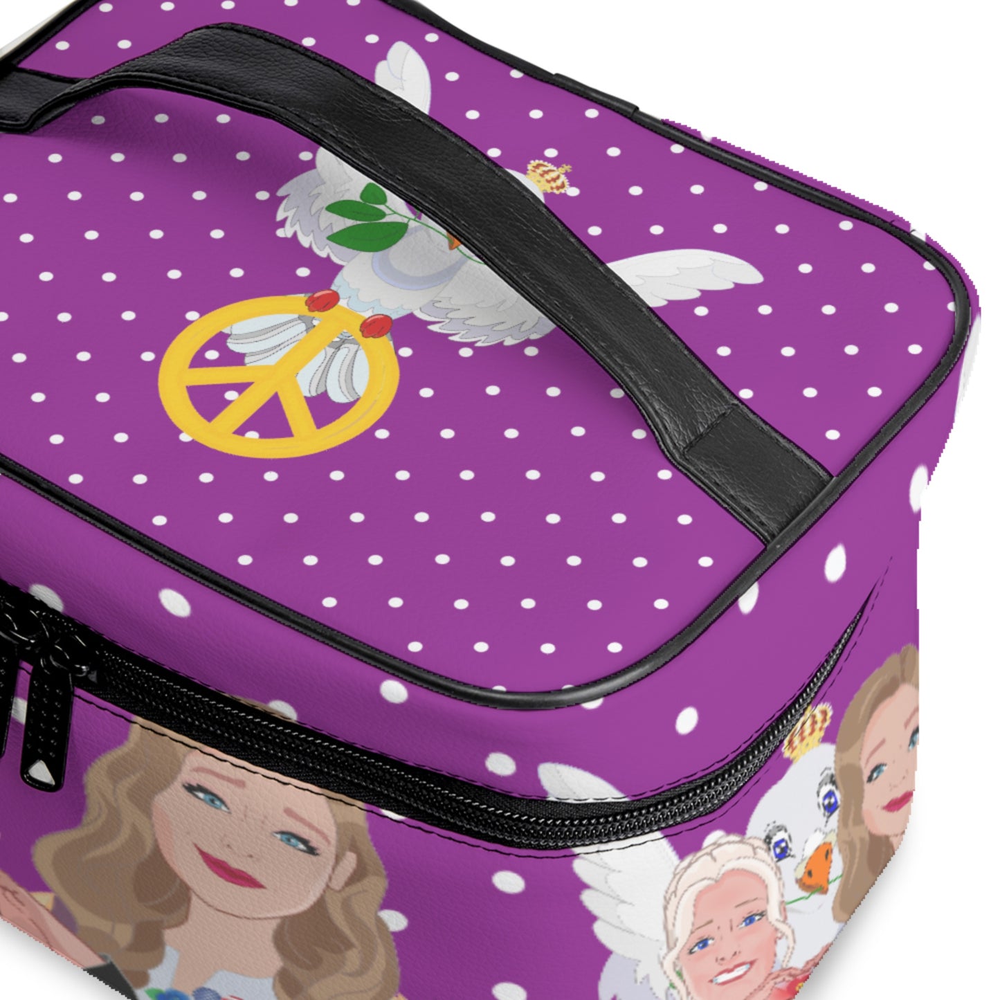 Cosmetic Bag GLOBAL FREEDOM UNITED© Women Syria & USA Lilac