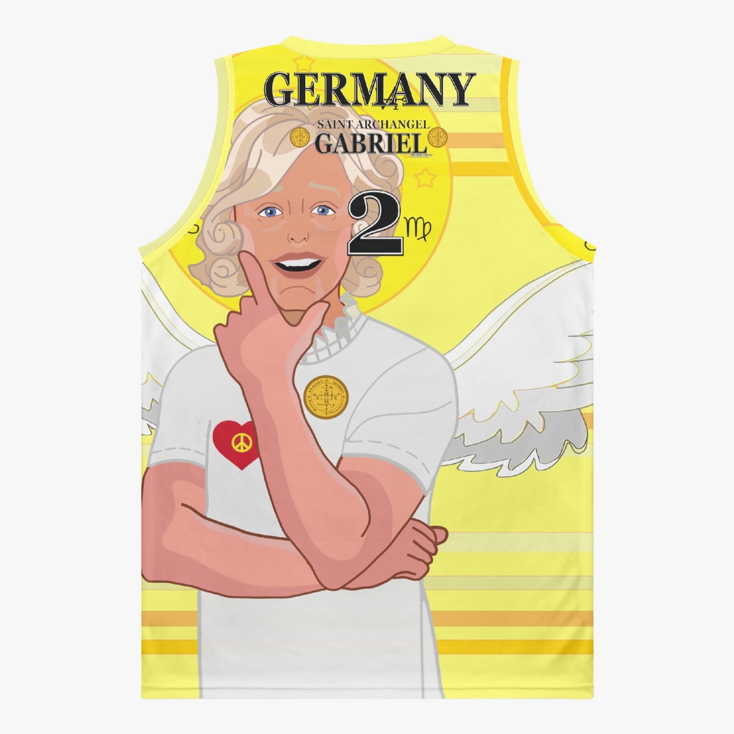 Basketball Jersey GLOBAL FREEDOM UNITED ARCHANGEL GABRIEL GERMANY 2