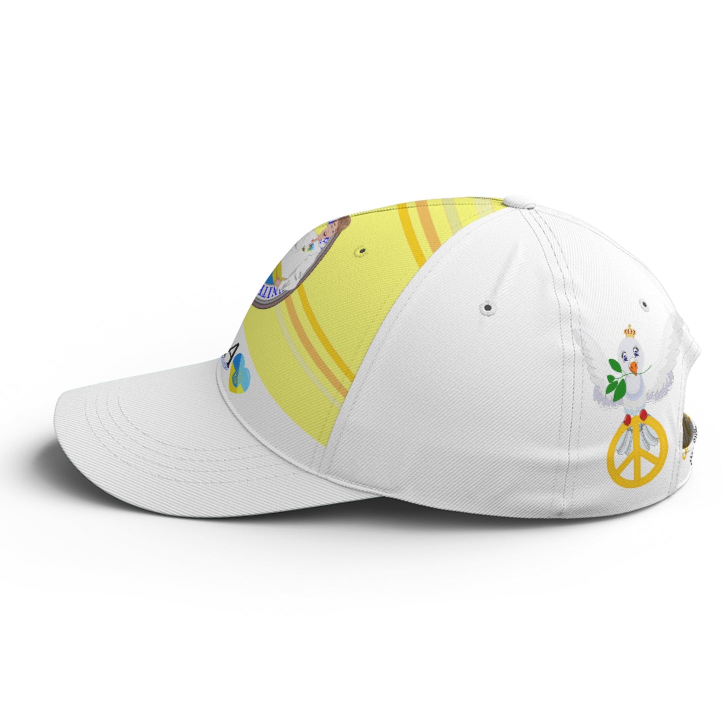 Basketball Cap GLOBAL FREEDOM UNITED© Couple Ukrain Yellow