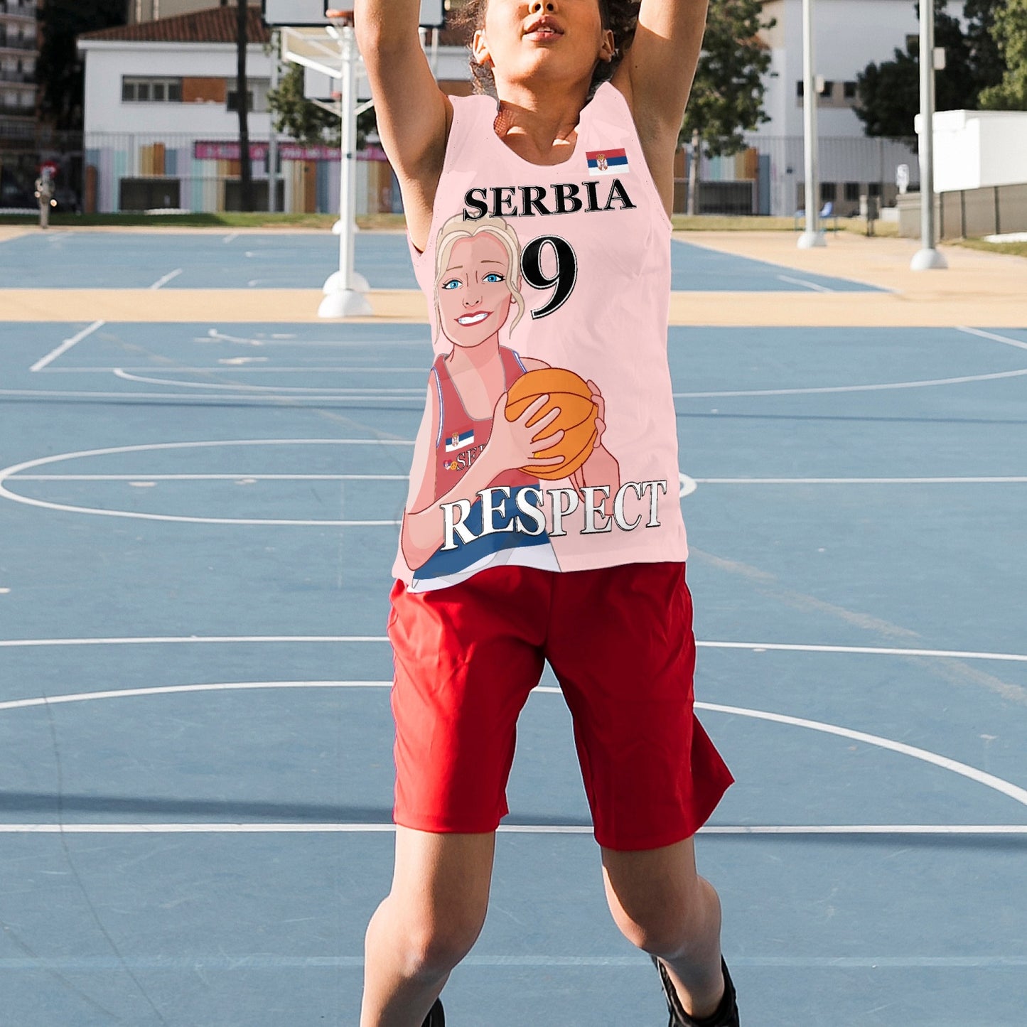 Kids Basketball Jersey GLOBAL FREEDOM UNITED GIRLS SERBIA 9