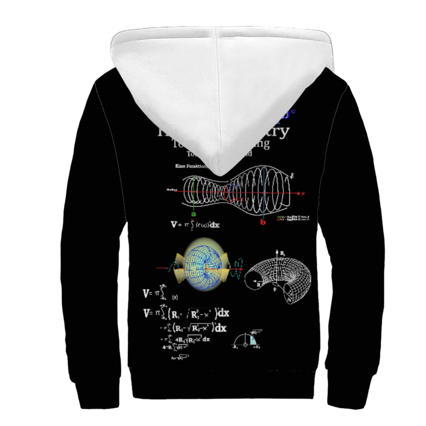 Plush Hoodie Global Freedom United© Sacred Mathematics Torus