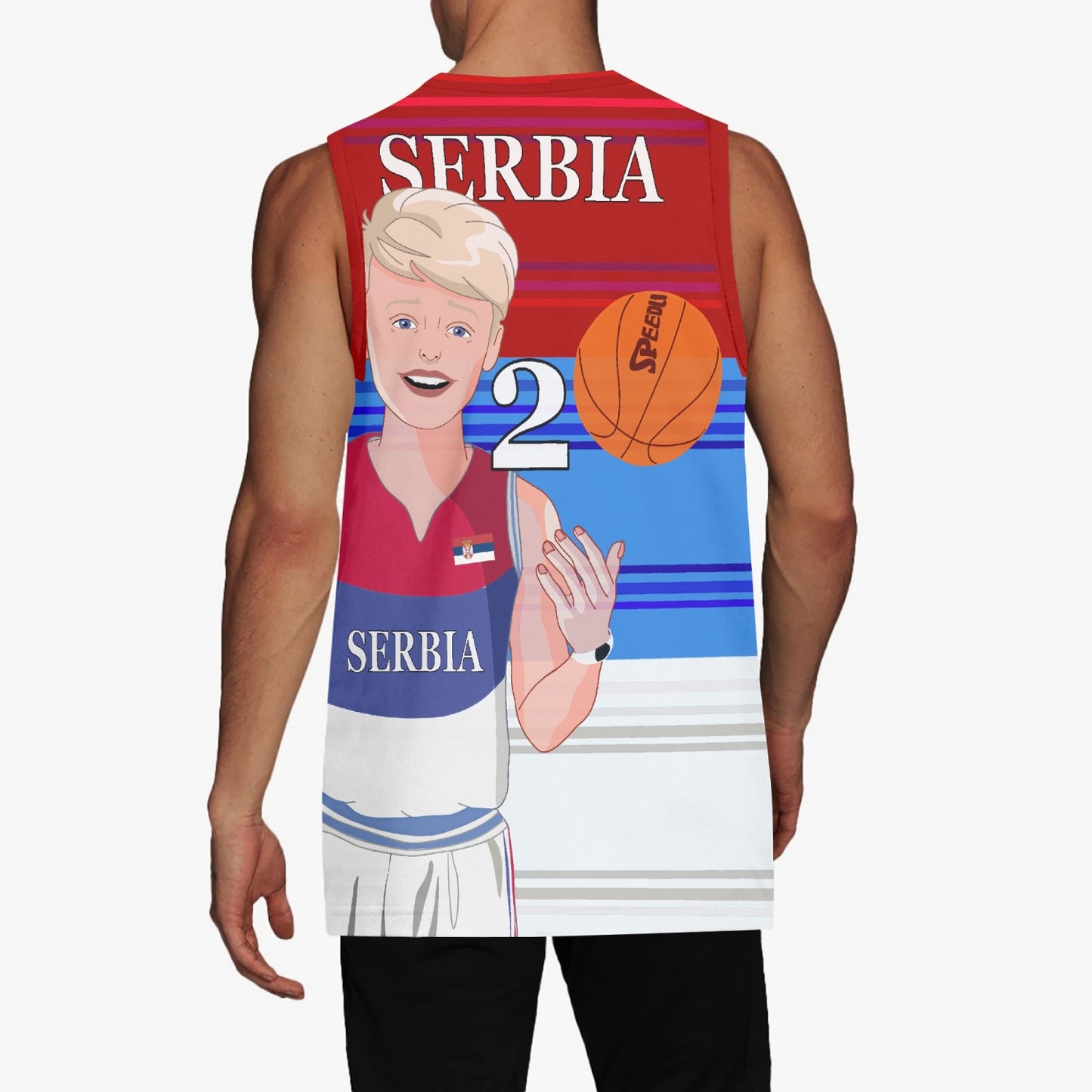 Basketball Jersey GLOBAL FREEDOM UNITED COUPLE EDITION SERBIA MEN V1 2