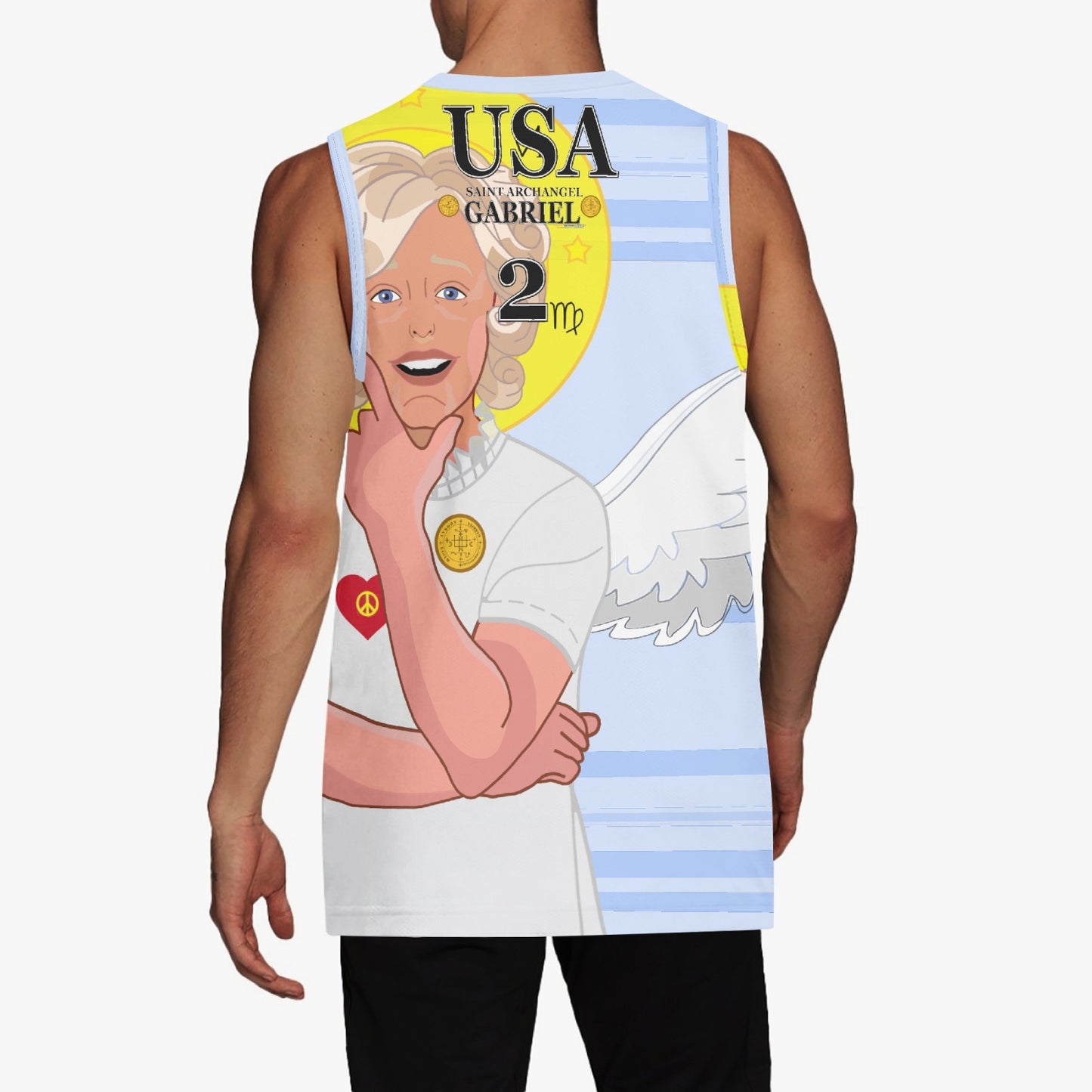 Basketball Jersey GLOBAL FREEDOM UNITED ARCHANGEL GABRIEL USA 2