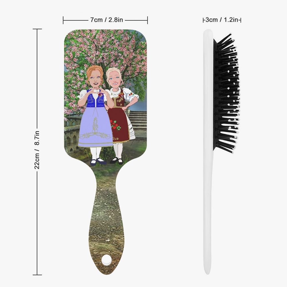 Air Cushion Scalp Massage Brush GLOBAL FREEDOM UNITED© Women Albania & Serbia Nature