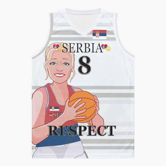 Basketball Jersey GLOBAL FREEDOM UNITED COUPLE EDITION WOMEN SERBIA v2 8