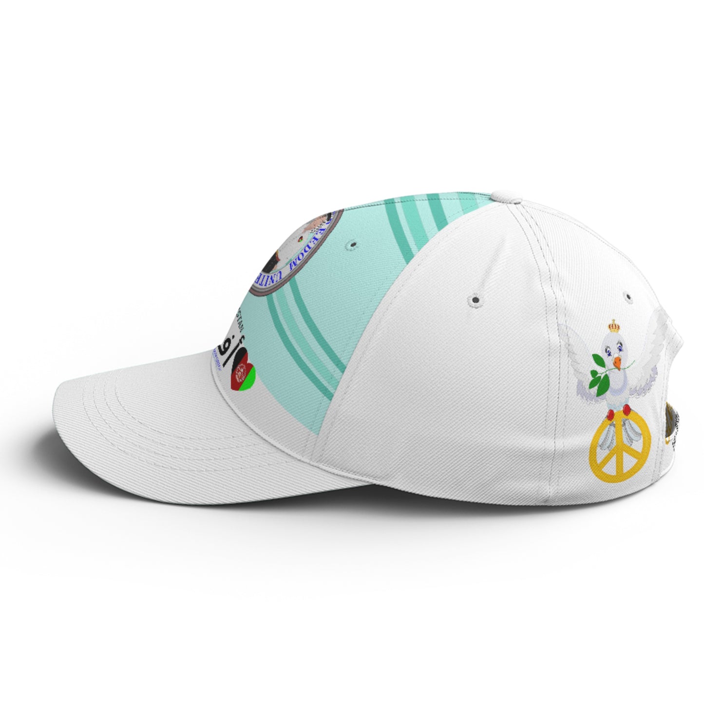 Basketball Cap GLOBAL FREEDOM UNITED© Couple Afghanistan Light Green