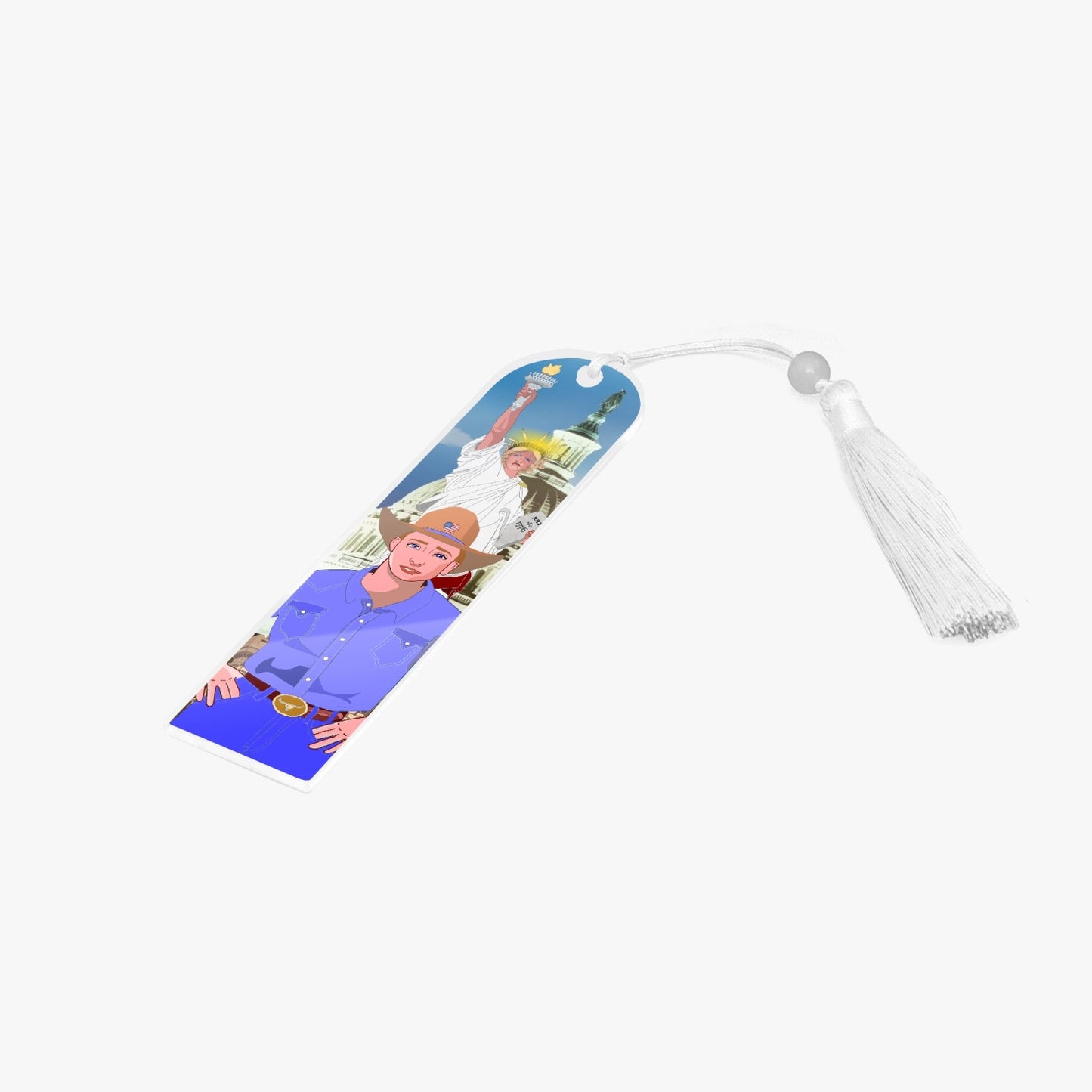 Acrylic Bookmark - Semicircle GLOBAL FREEDOM UNITED© USA BOY V2