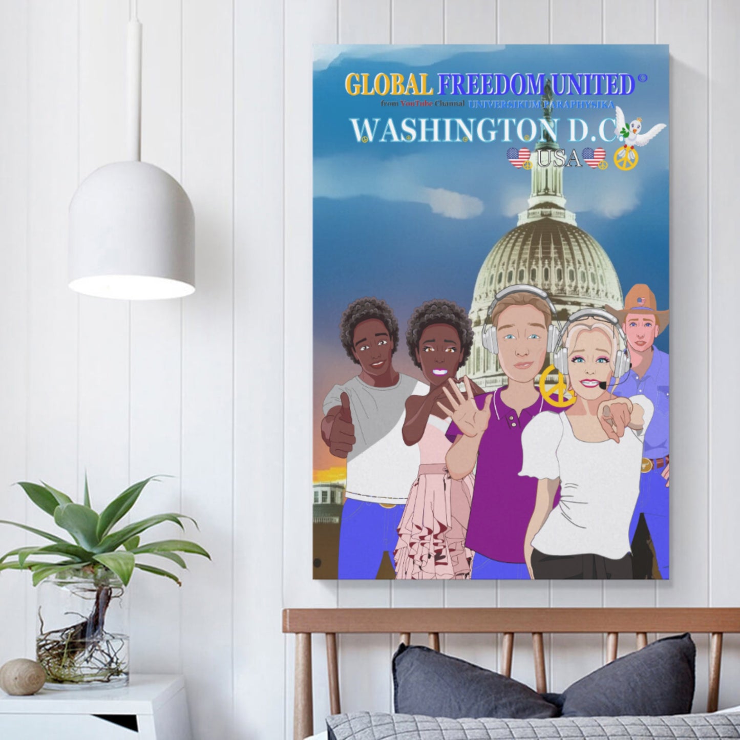 Poster GLOBAL FREEDOM UNITED© Washington D.C.