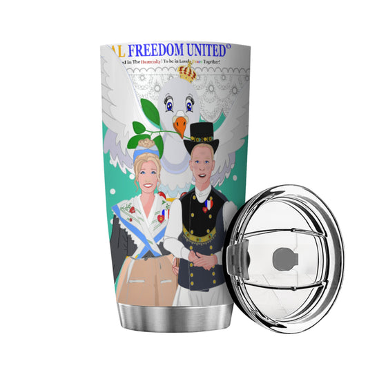 Tumbler GLOBAL FREEDOM UNITED© Couple French Green