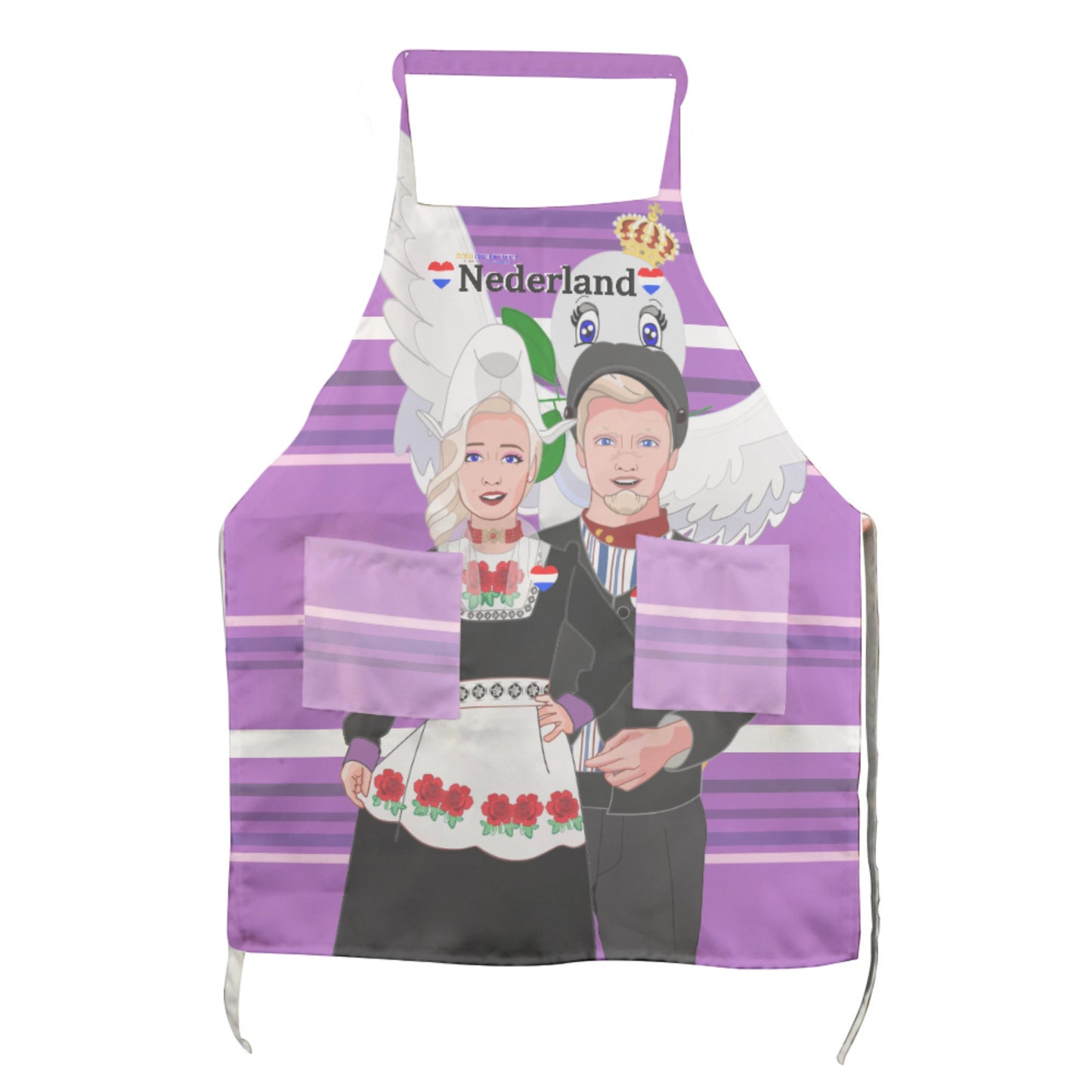 Apron GLOBAL FREEDOM UNITED© Couple Nederland Lilac