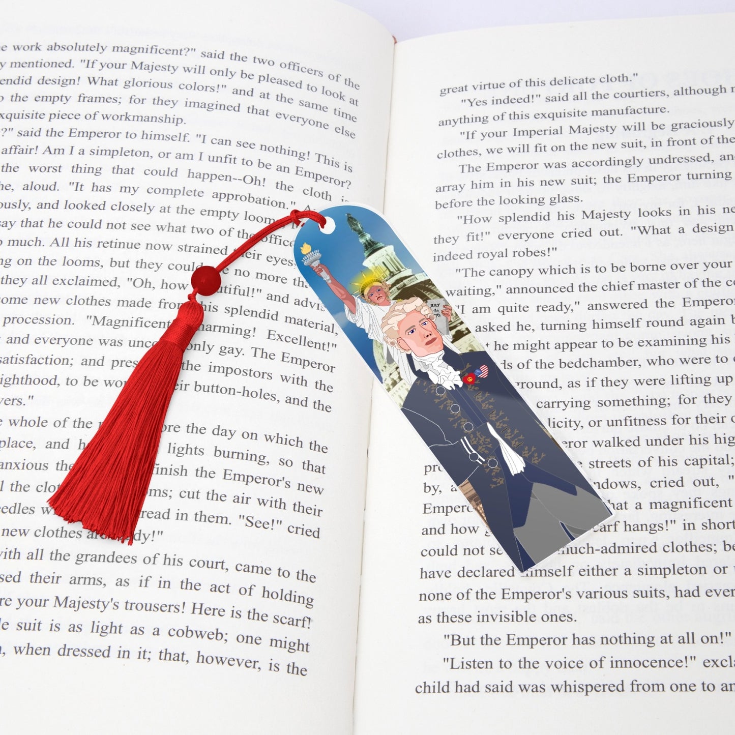 Acrylic Bookmark - Semicircle GLOBAL FREEDOM UNITED© USA BOY V3