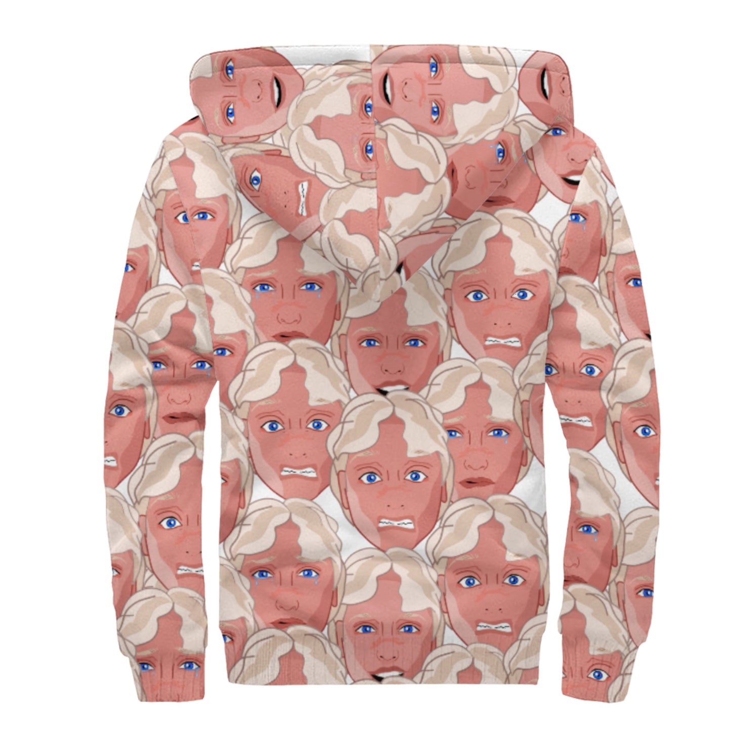 Plush Hoodie Global Freedom United Archangel Michael Faces English