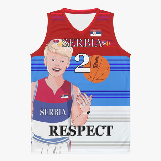 Basketball Jersey GLOBAL FREEDOM UNITED COUPLE EDITION SERBIA MEN V1 2
