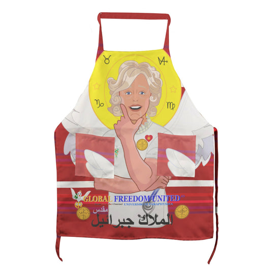 Apron GLOBAL FREEDOM UNITED© Archangel Gabriel Arabic Red