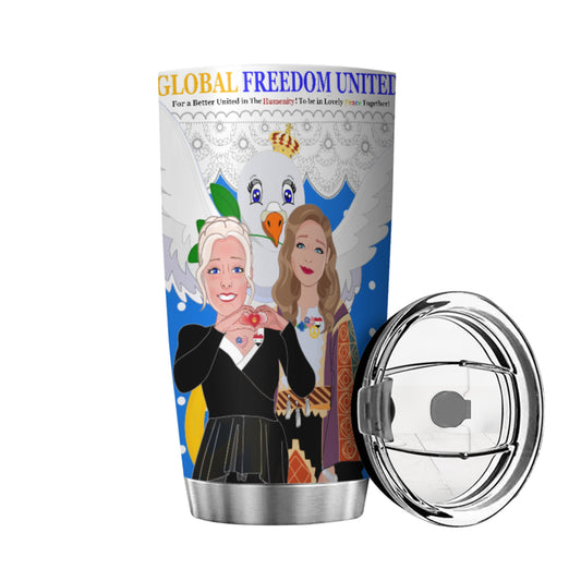 Tumbler GLOBAL FREEDOM UNITED© Women Syria & USA Blue