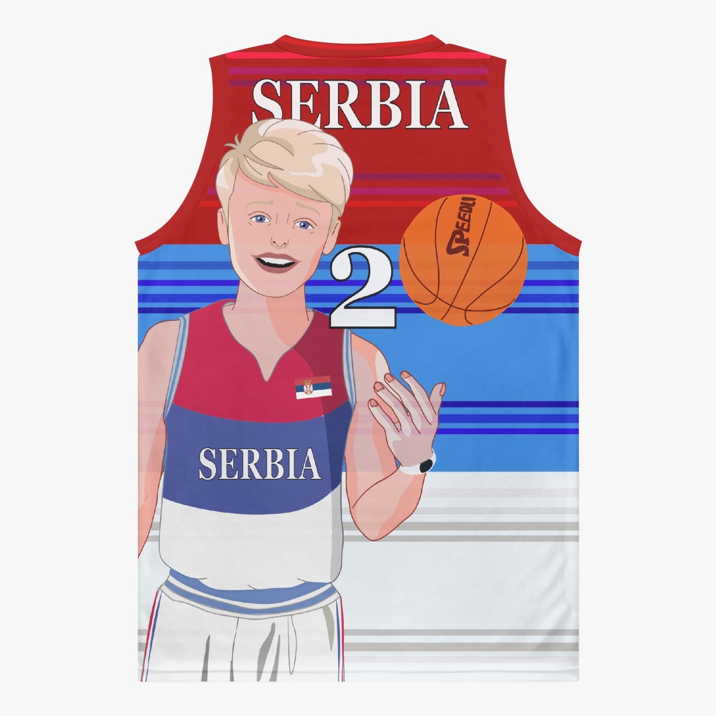 Basketball Jersey GLOBAL FREEDOM UNITED COUPLE EDITION SERBIA MEN V1 2
