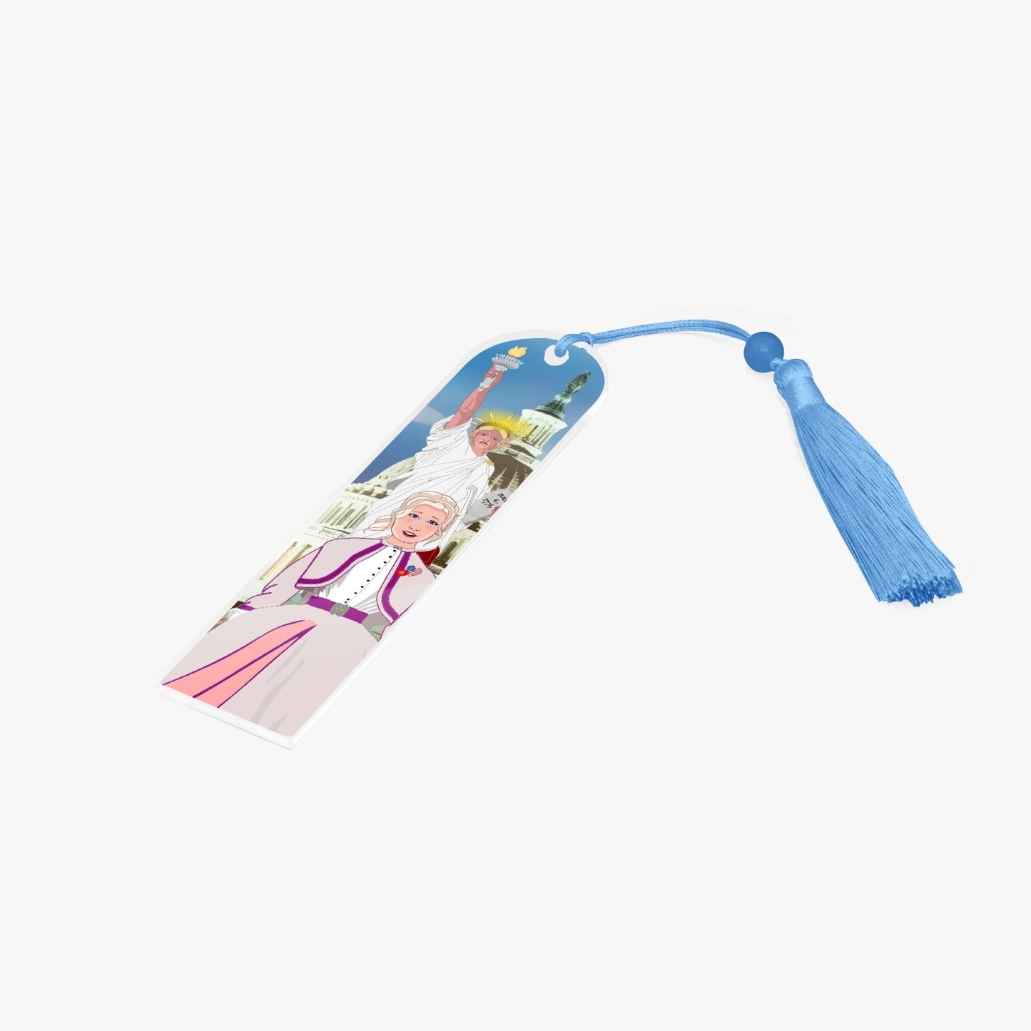 Acrylic Bookmark - Semicircle GLOBAL FREEDOM UNITED© USA GIRL V3